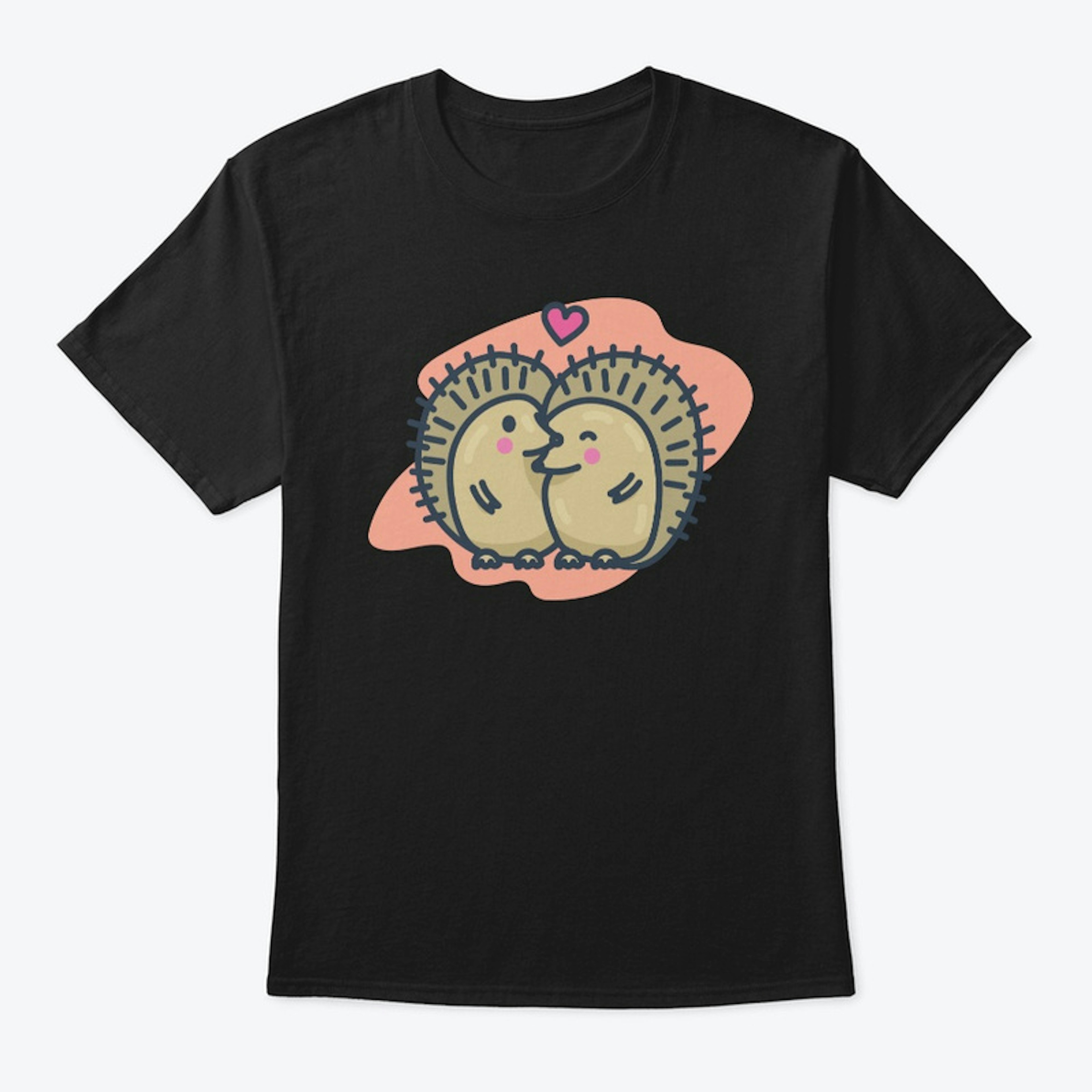 Sweet Hedgehog Love Art Design