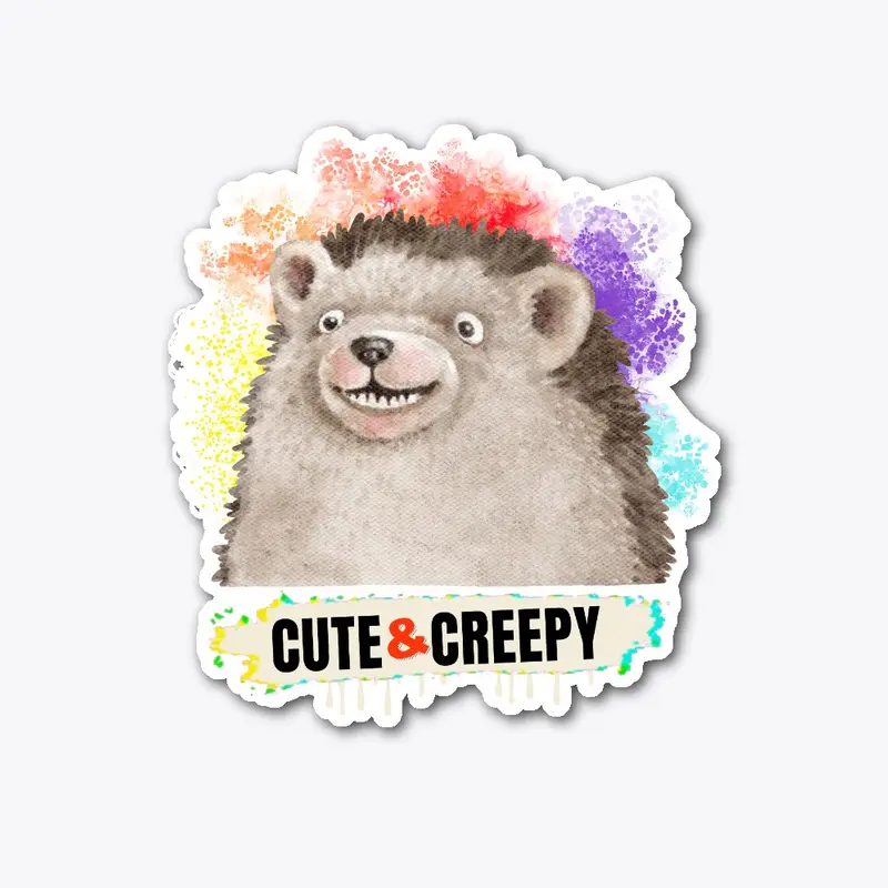 Cute and Creepy Hedgehog Unique Design