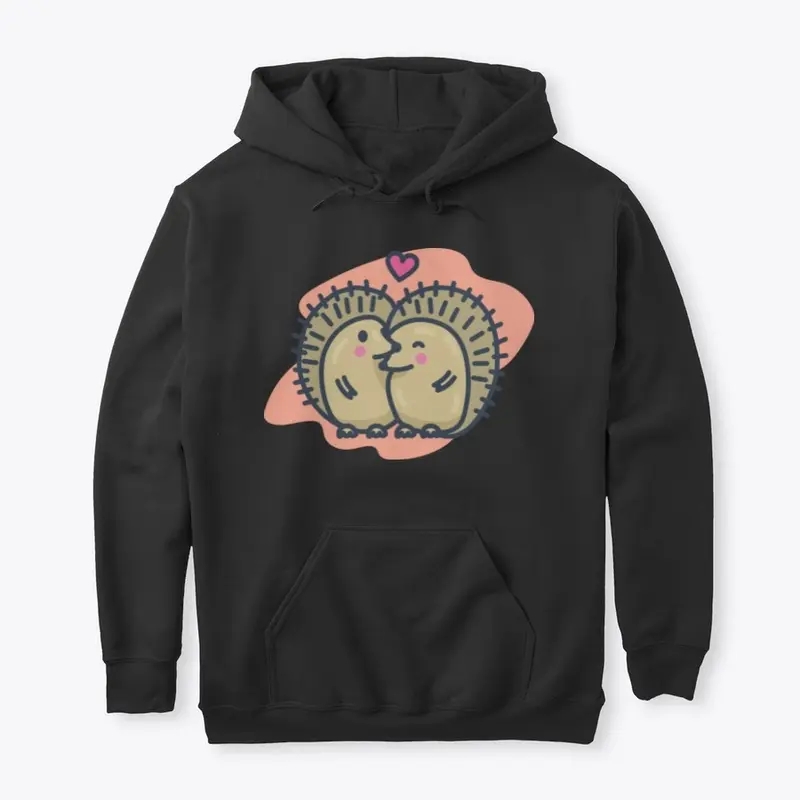 Sweet Hedgehog Love Art Design