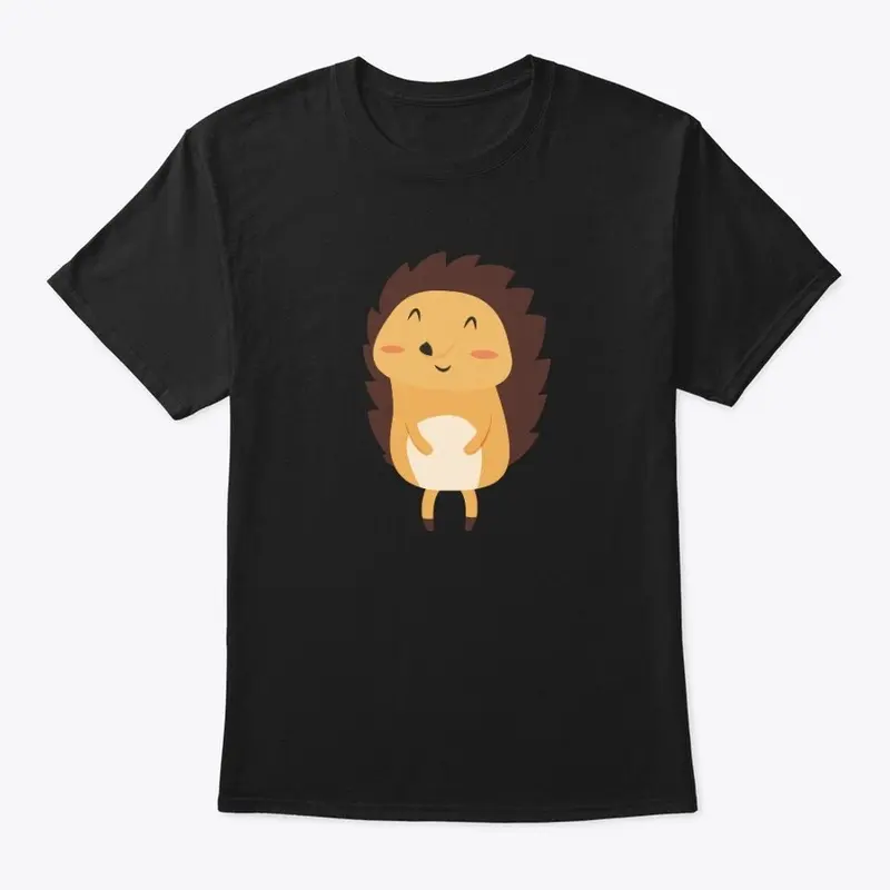 Smiling Sweet Hedgehog Art Design